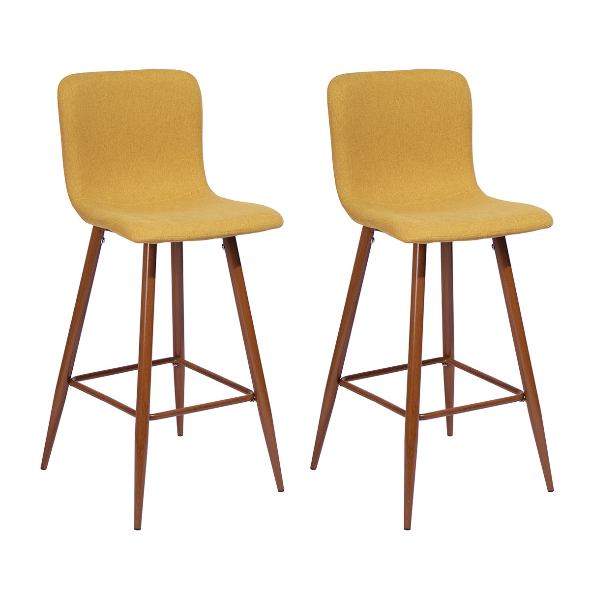 Barstools Fabric Upholstered Golden Legs Bar Stools Scargill