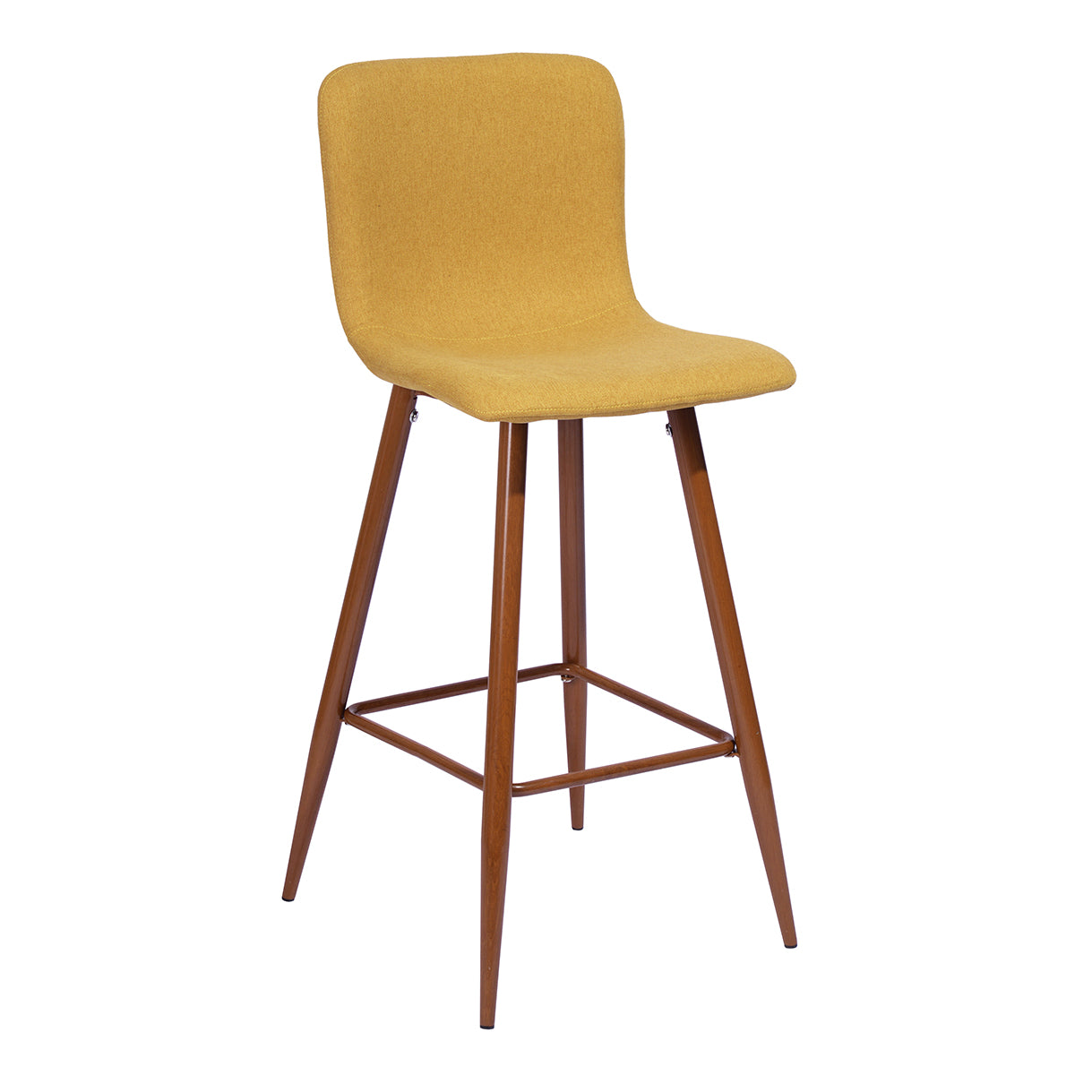 Barstools Fabric Upholstered Golden Legs Bar Stools Scargill