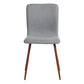 Dining Chairs Fabric Upholstered Metal Legs Scargill