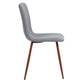 Dining Chairs Fabric Upholstered Metal Legs Scargill