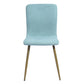 Dining Chairs Fabric Upholstered Metal Legs Scargill
