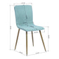 Dining Chairs Fabric Upholstered Metal Legs Scargill