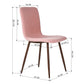 Dining Chairs Fabric Upholstered Metal Legs Scargill