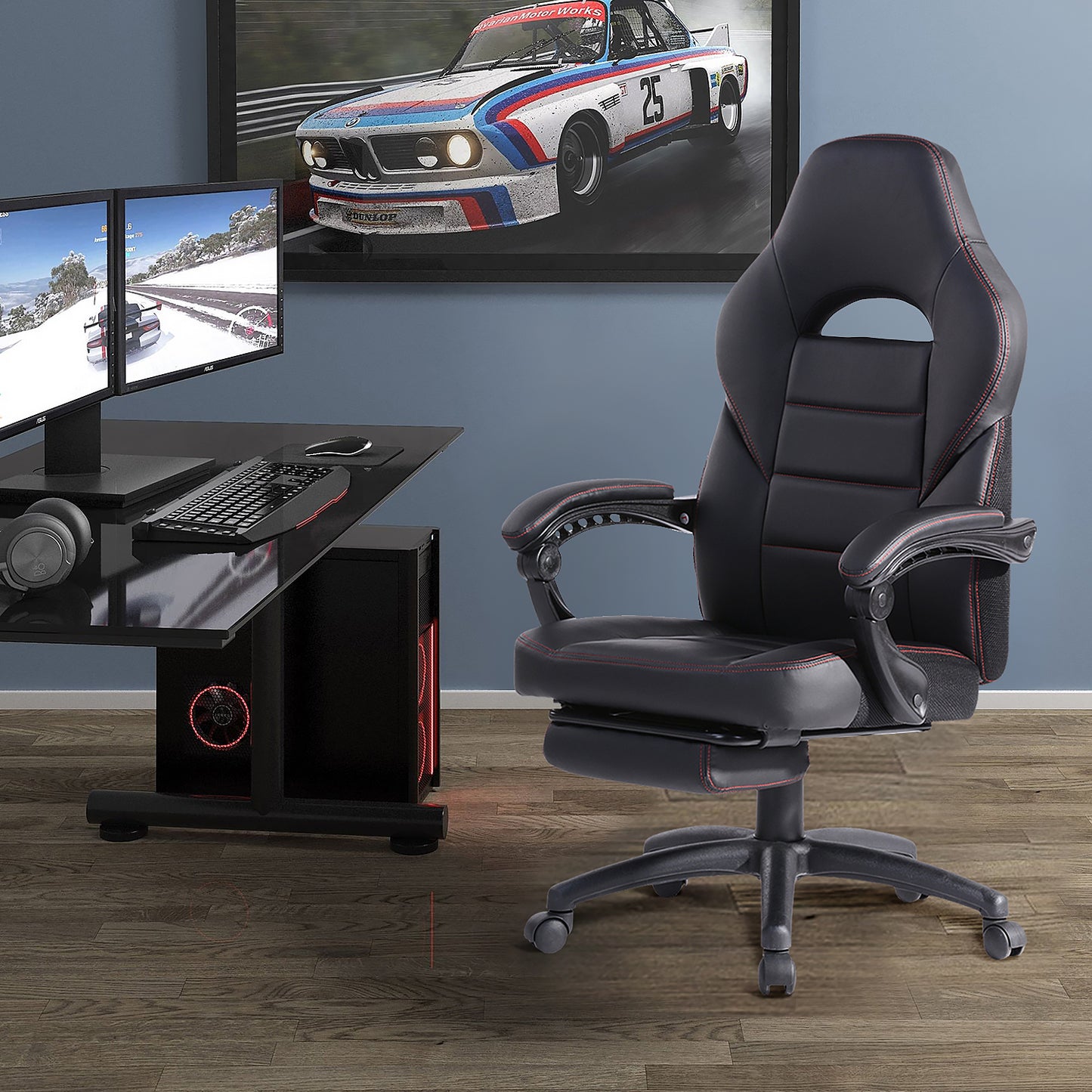 Gaming Chair Racing Office Chair Recliner Swivel Rocker Schlenk