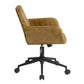 Velvet Upholstered Swivel Ergonomic Home Office Chair Armrest Sekou