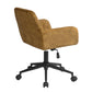 Velvet Upholstered Swivel Ergonomic Home Office Chair Armrest Sekou