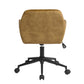 Velvet Upholstered Swivel Ergonomic Home Office Chair Armrest Sekou