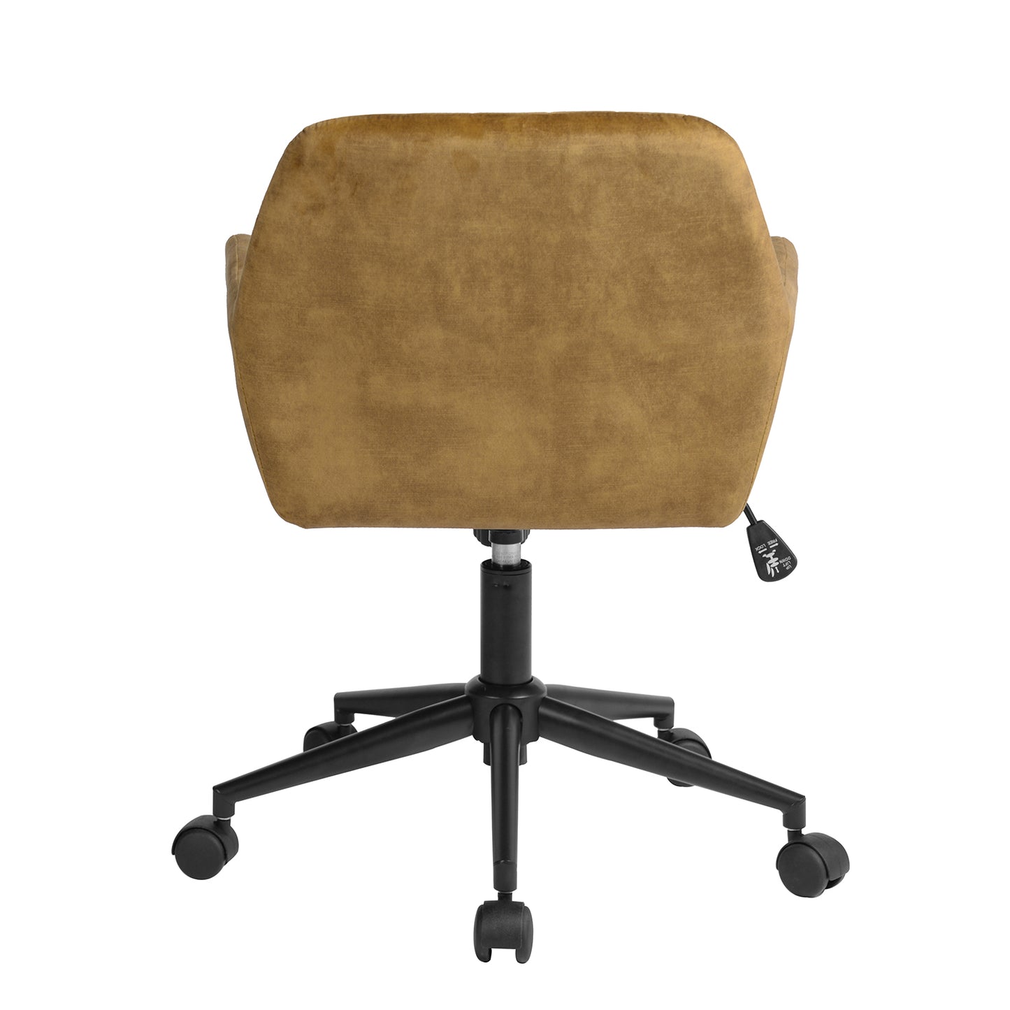 Velvet Upholstered Swivel Ergonomic Home Office Chair Armrest Sekou