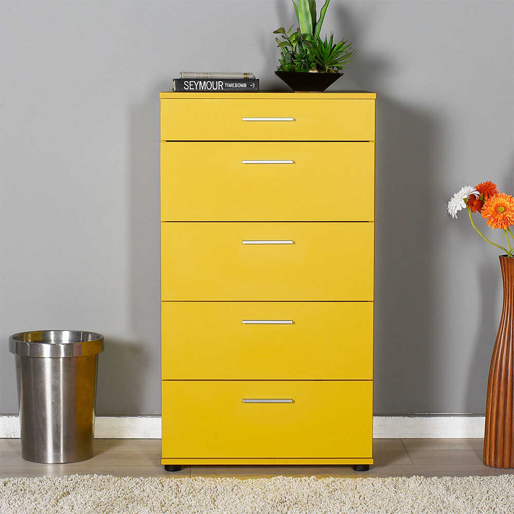 Newline Drawer Chest W/ Five Drawers Yellow SFN