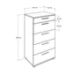 Newline Drawer Chest W/ Five Drawers Yellow SFN