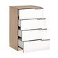 Plus Chest W/ 4 Drawers Sonoma & Diamond White SFN