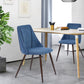 Dining Chairs Fabric Upholstered Metal Legs Smeg