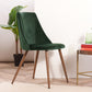 Dining Chairs Velvet Upholstered Metal Legs Smeg