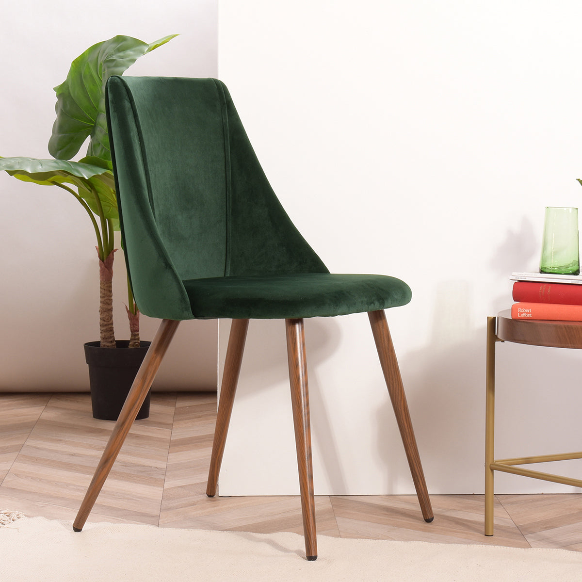 Dining Chairs Velvet Upholstered Metal Legs Smeg