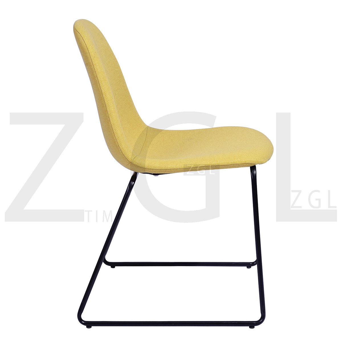Dining Chairs Velvet Upholstered U Shaped Metal Legs Suva