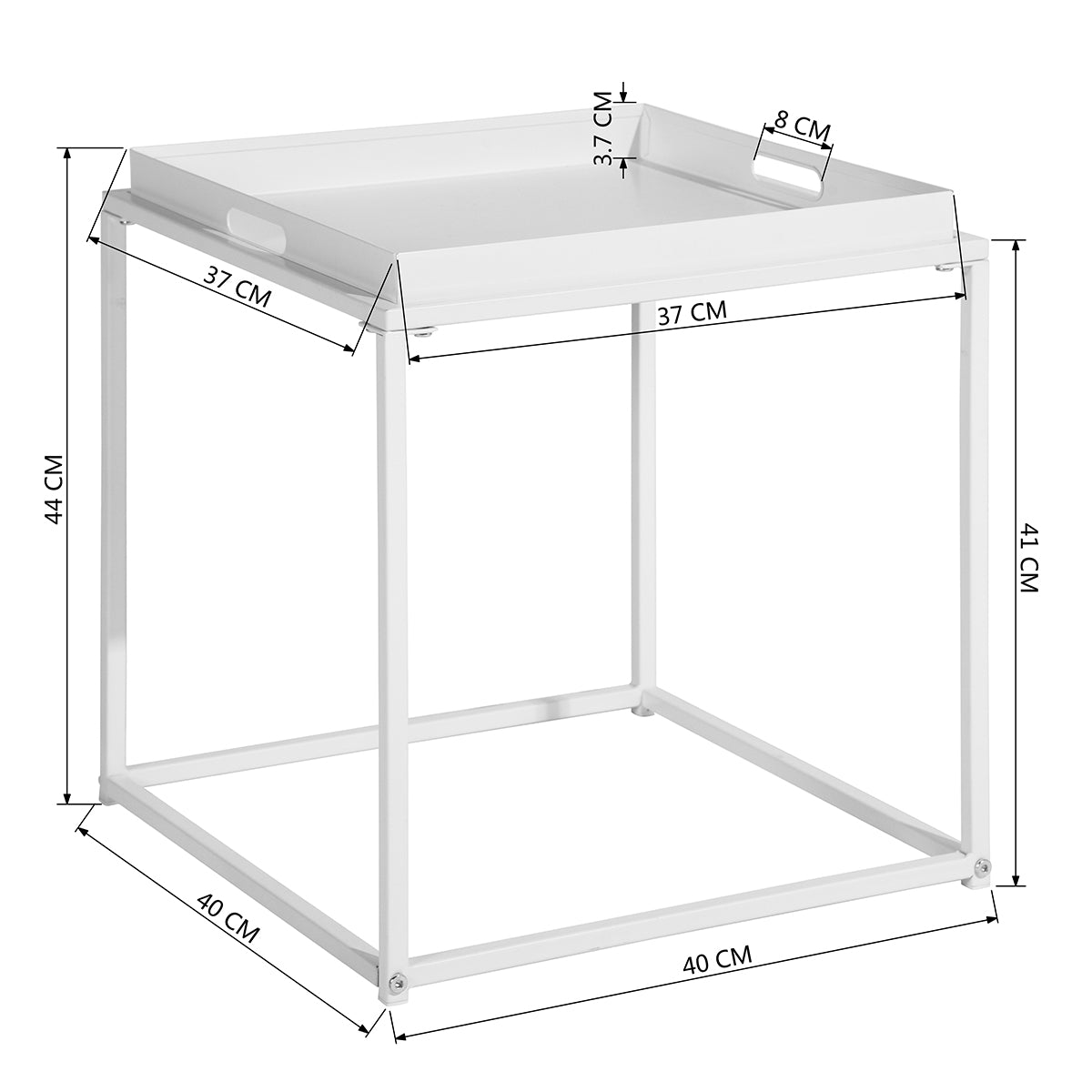 Coffee Table with Removable Tray Tamerton