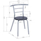 Set of 3 Breakfast Set 1 Table with Chairs Dining Tate
