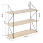 Floating Wall Shelves Decorative 3-Shelf Terzo