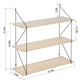 Floating Wall Shelves Decorative 3-Shelf Terzo