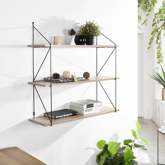 Floating Wall Shelves Decorative 3-Shelf Terzo
