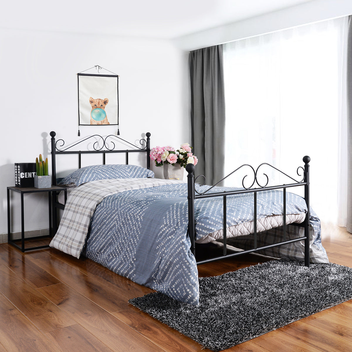 Single Bed Metal Bed Frame Tiki