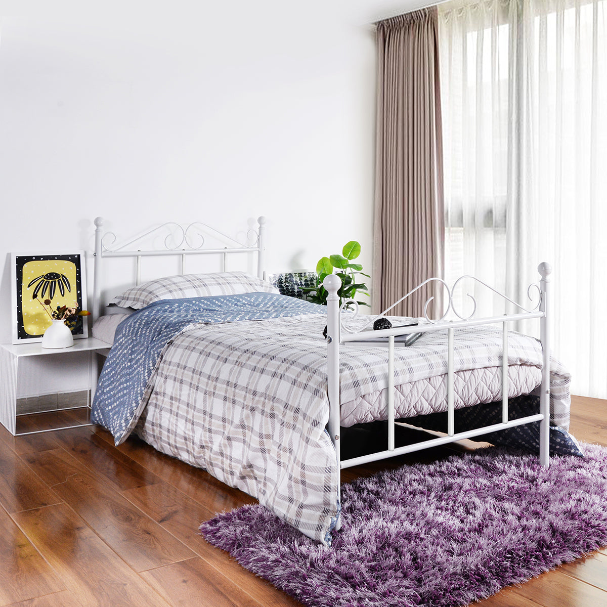 Single Bed Metal Bed Frame Tiki