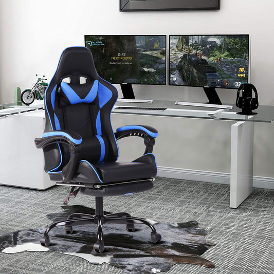 Gaming Chair Racing Office Chair Recliner Swivel Rocker with Headrest and Lumbar Pillow Todd