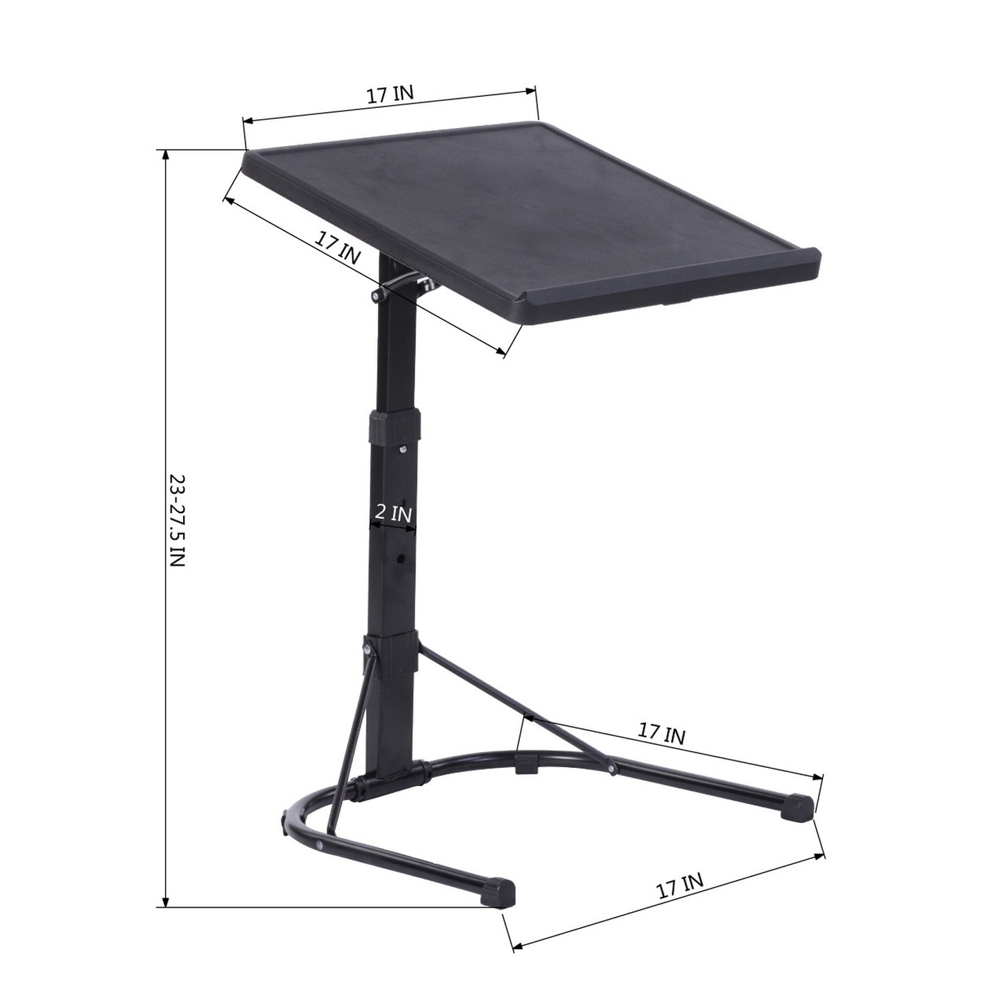 Laptop Table C Side Rolling Table Angel & Height Adjustable Bed Toucher