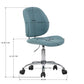 Fabric Upholstered Swivel Ergonomic Home Office Chair Towns
