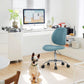 Fabric Upholstered Swivel Ergonomic Home Office Chair Towns