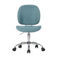 Fabric Upholstered Swivel Ergonomic Home Office Chair Towns