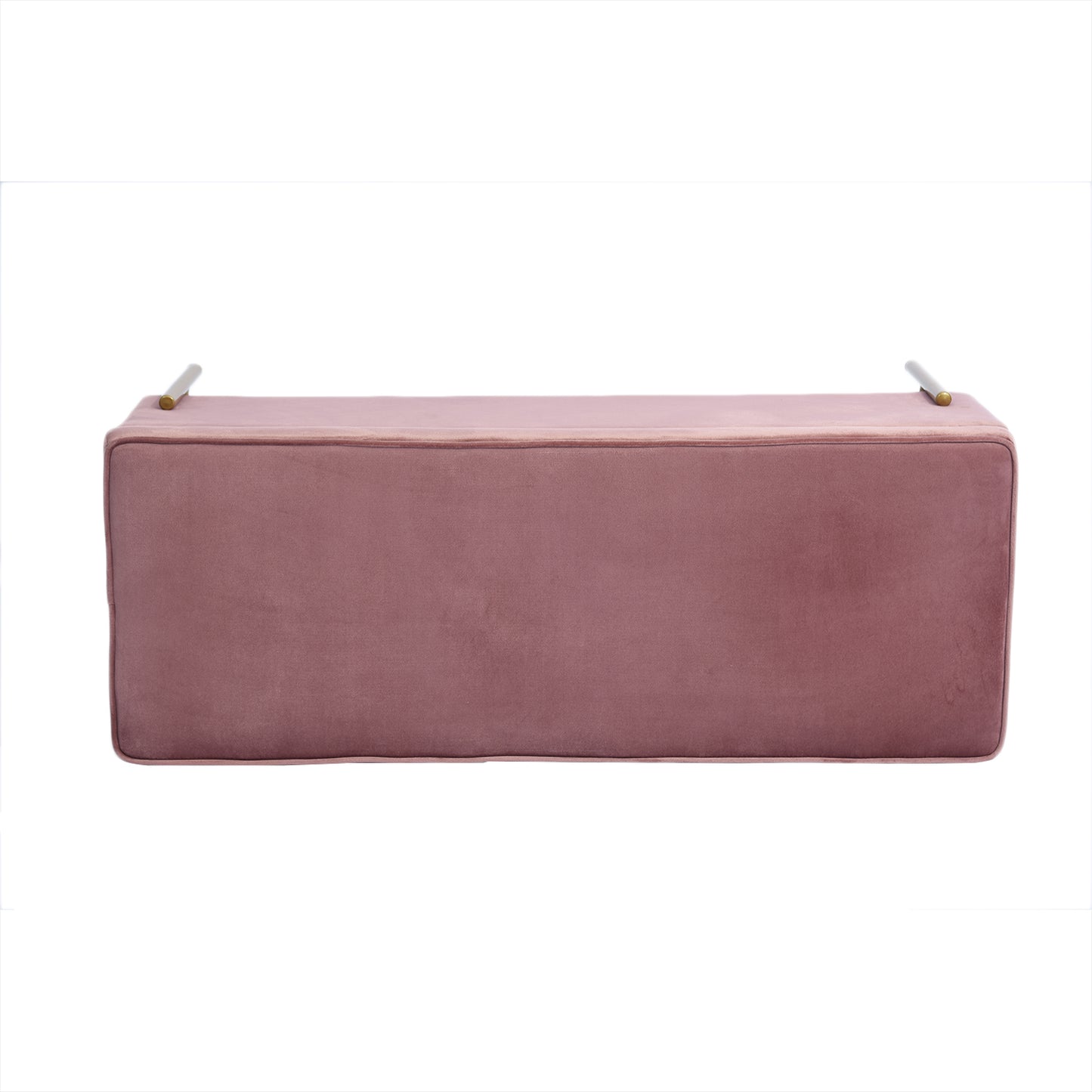 Storage Ottoman Bench Velvet Upholstered Footrest Stool Tudor