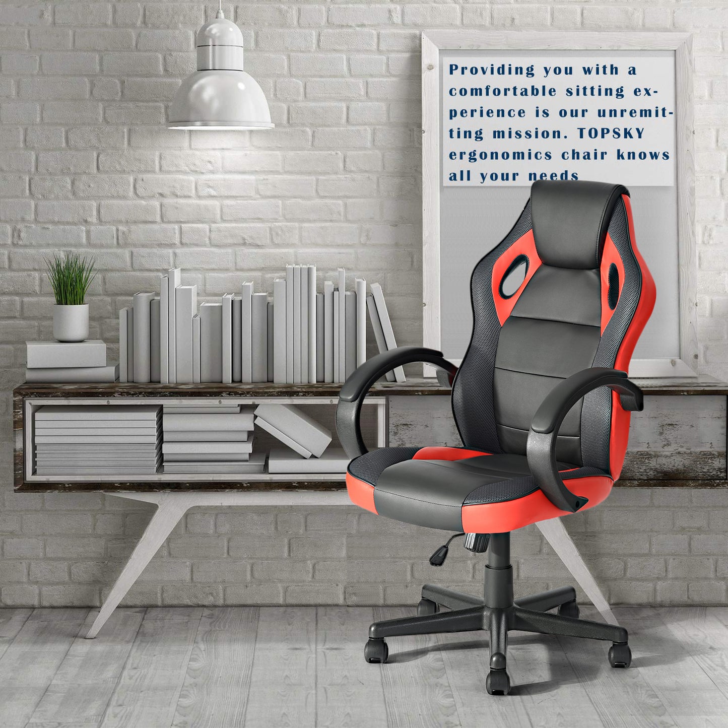 Gaming Chair Racing Office Chair Seat Height Adjustment Tunney