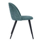 Dining Chairs Fabric Upholstered Metal Legs Kitchen Side Chair Zomba