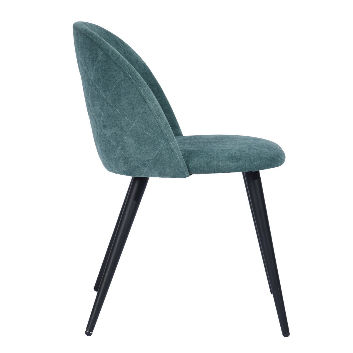 Dining Chairs Fabric Upholstered Metal Legs Kitchen Side Chair Zomba