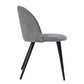 Dining Chairs Fabric Upholstered Metal Legs Kitchen Side Chair Zomba