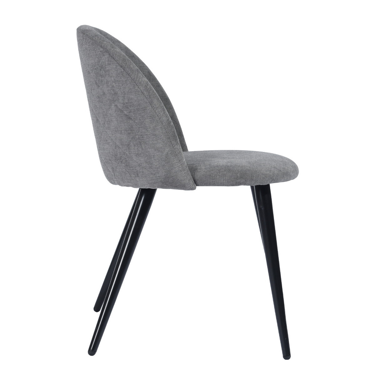 Dining Chairs Fabric Upholstered Metal Legs Kitchen Side Chair Zomba