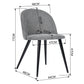 Dining Chairs Fabric Upholstered Metal Legs Kitchen Side Chair Zomba