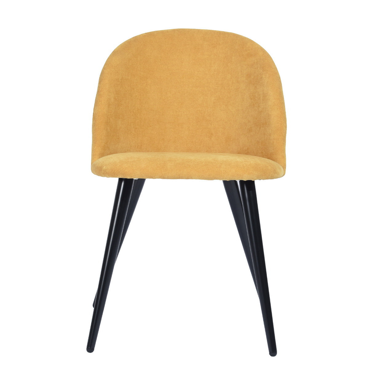 Dining Chairs Fabric Upholstered Metal Legs Kitchen Side Chair Zomba