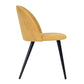 Dining Chairs Fabric Upholstered Metal Legs Kitchen Side Chair Zomba