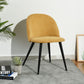 Dining Chairs Fabric Upholstered Metal Legs Kitchen Side Chair Zomba