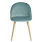 Dining Chairs Velvet Upholstered Metal Legs Kitchen Side Chair Zomba