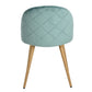 Dining Chairs Velvet Upholstered Metal Legs Kitchen Side Chair Zomba