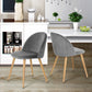 Dining Chairs Velvet Upholstered Metal Legs Kitchen Side Chair Zomba