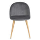 Dining Chairs Velvet Upholstered Metal Legs Kitchen Side Chair Zomba