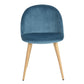 Dining Chairs Velvet Upholstered Metal Legs Kitchen Side Chair Zomba