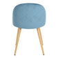 Dining Chairs Velvet Upholstered Metal Legs Kitchen Side Chair Zomba