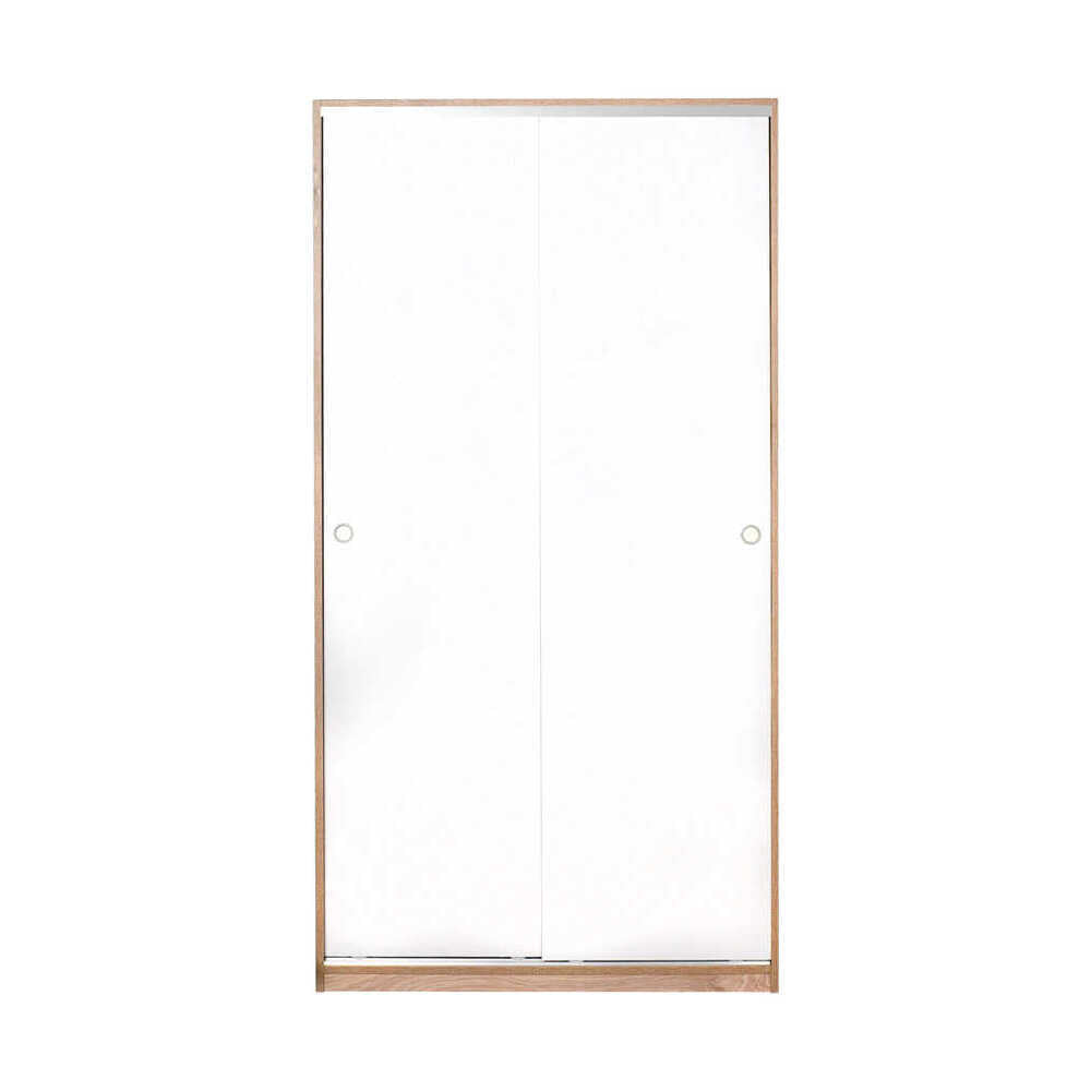 Wardrobe W/ Two Sliding Doors Sonoma & White SWD