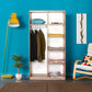 Wardrobe W/ Two Sliding Doors Sonoma & White SWD