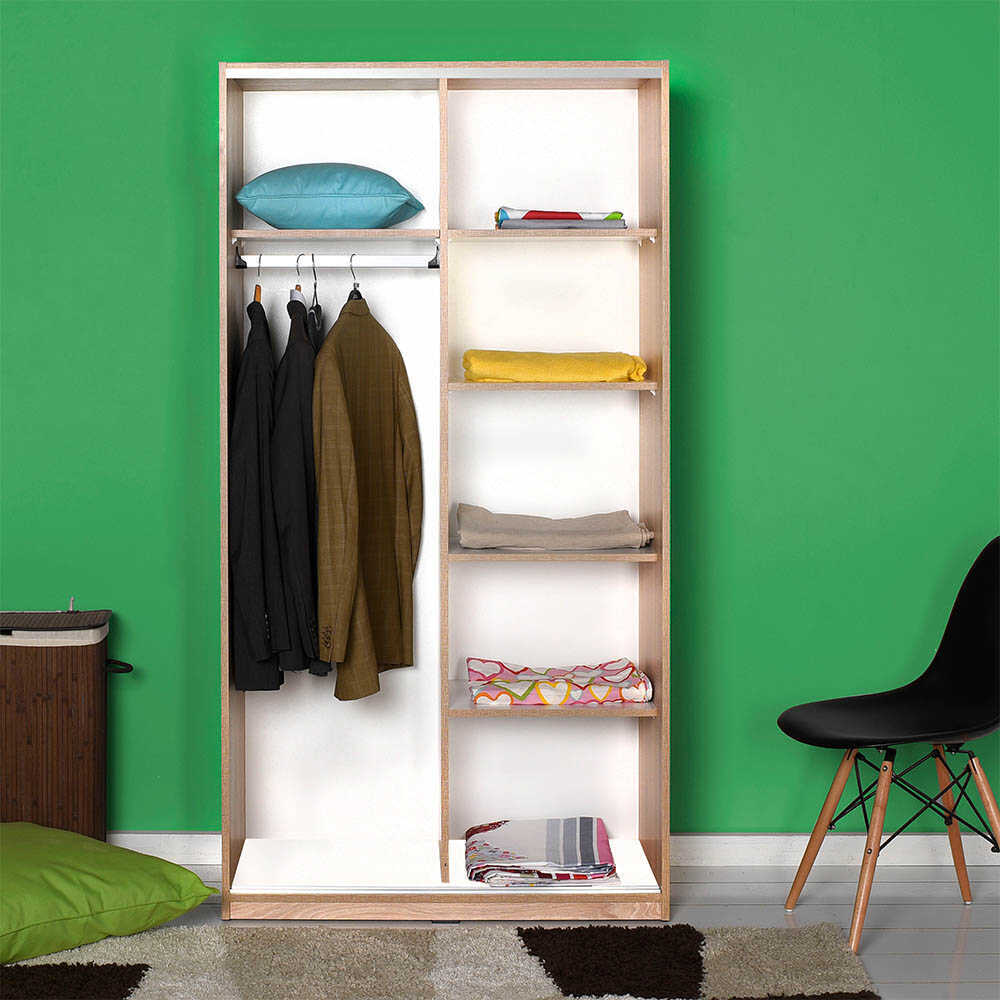 Wardrobe W/ Two Sliding Doors Sonoma SWD